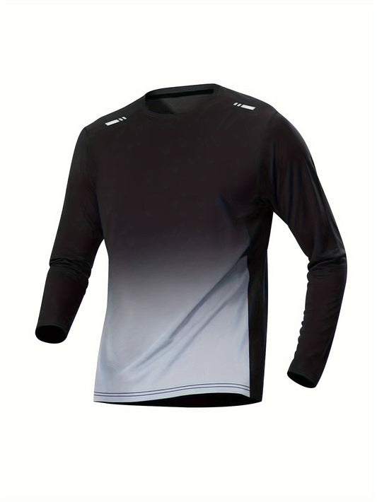 Mens QuickDrying Compression Long Sleeve Fitness Tshirt